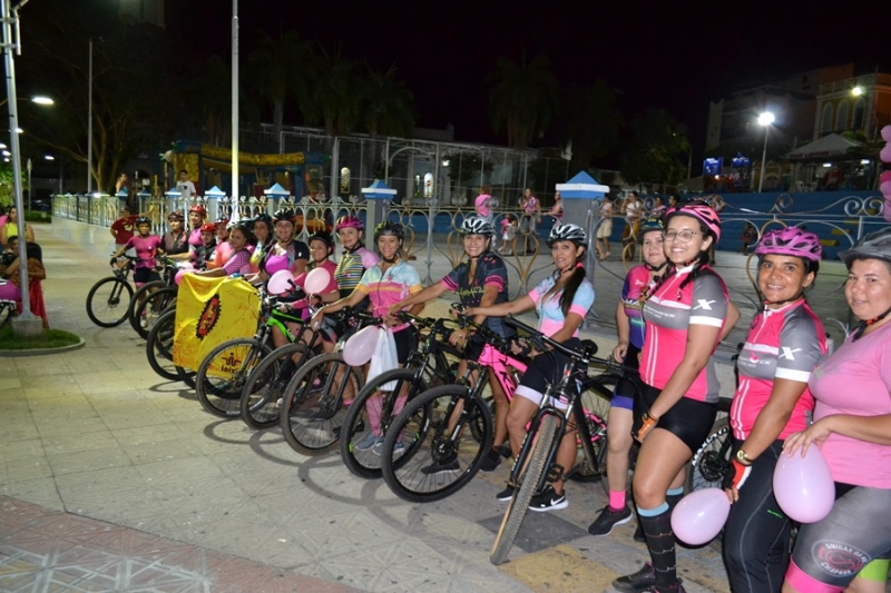 PEDAL OUTUBRO ROSA: EVENTO REALIZADO PARA INCENTIVAR A PRÁTICA DE ATIVIDADE FÍSICA E ORIENTAÇÕES DE SAÚDE PARA MULHER