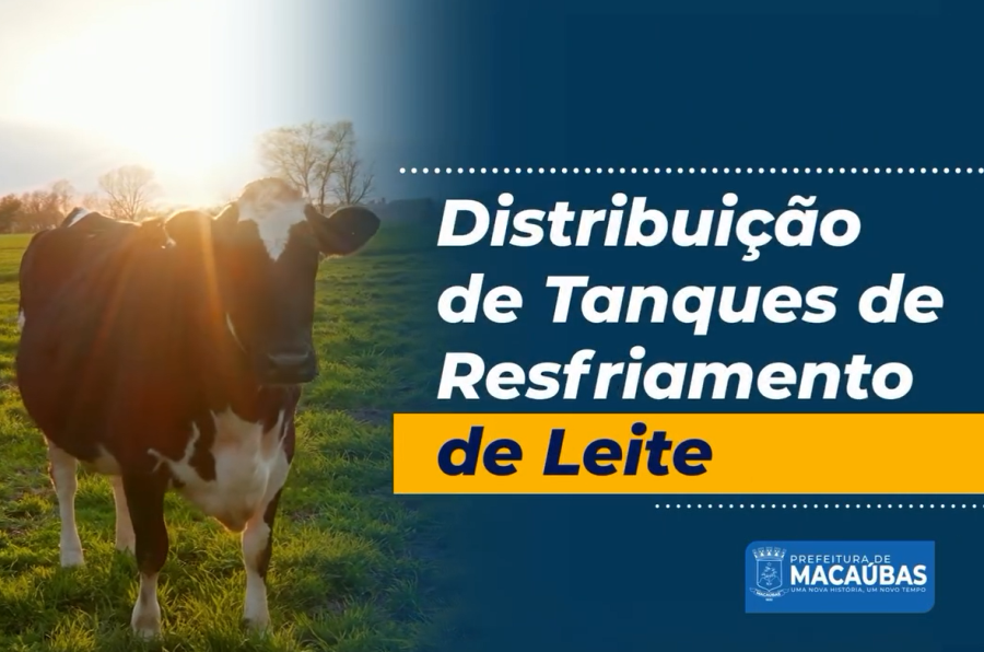 PREFEITURA REALIZOU A ENTREGA DE 6 TANQUES DE RESFRIAMENTO DE LEITE