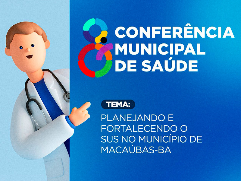 VEM AÍ A CONFERÊNCIA MUNICIPAL DE SAÚDE! DIA 01 DE AGOSTO DE 2025