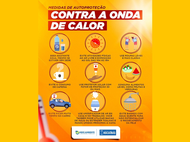 MEDIDAS DE AUTOPROTEÇÃO CONTRA A ONDA DE CALOR