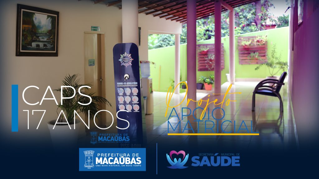 CAPS MACAÚBAS APRESENTA PROJETO DE APOIO MATRICIAL