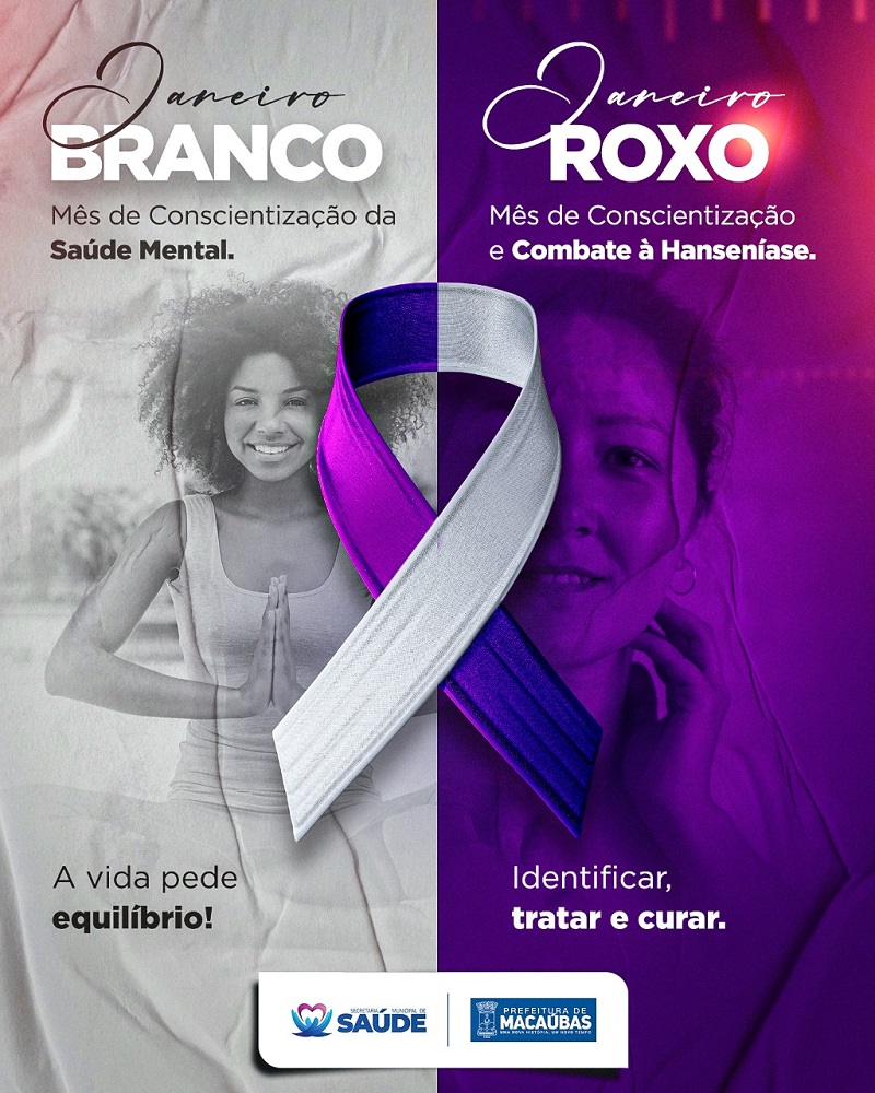 EM JANEIRO, AS CORES ROXO E BRANCO DÃO O TOM DE DUAS CAMPANHAS SUPER IMPORTANTES