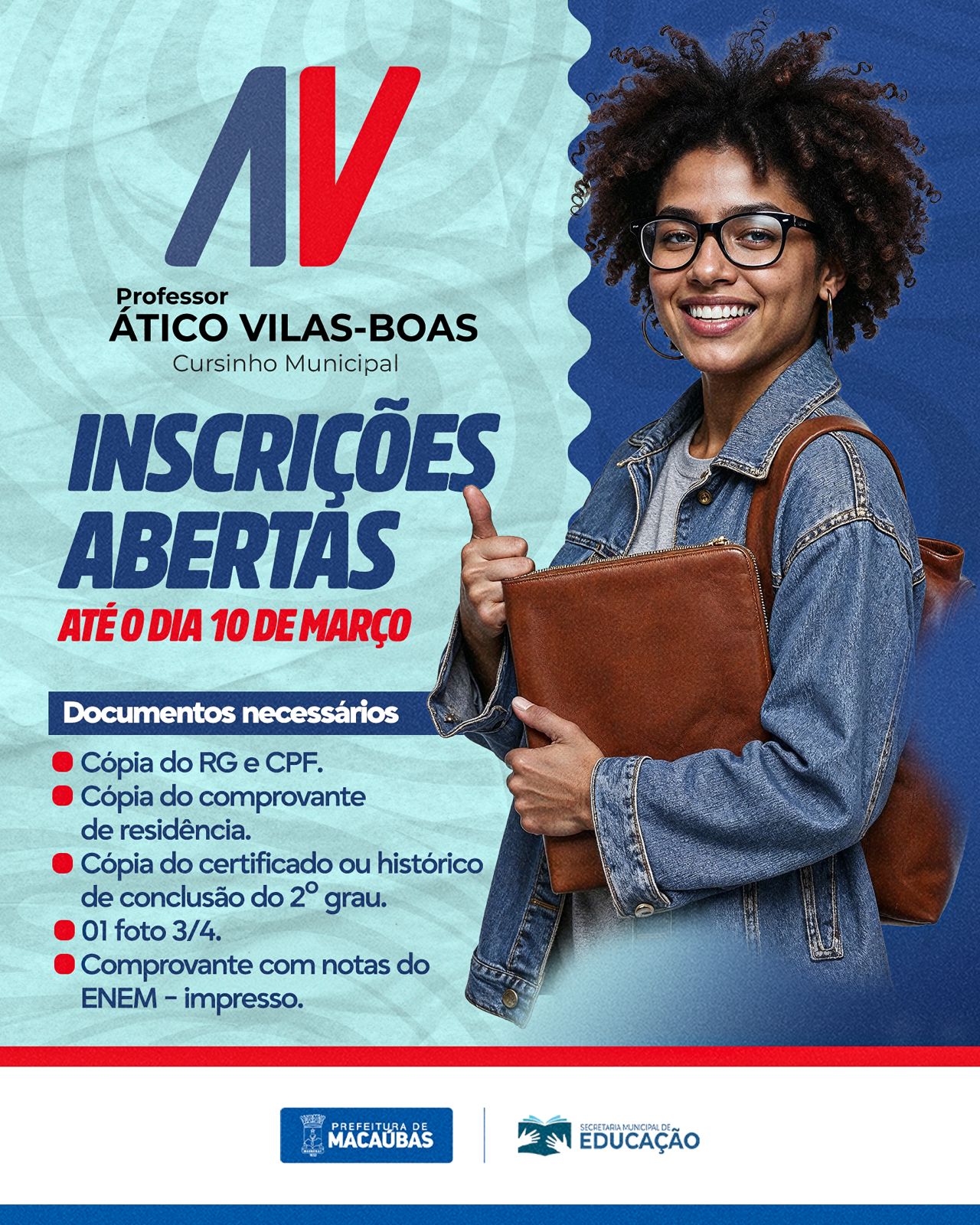 PREFEITURA ABRE INSCRIÇÕES PARA O CURSINHO MUNICIPAL: SEU FUTURO COMEÇA AGORA!