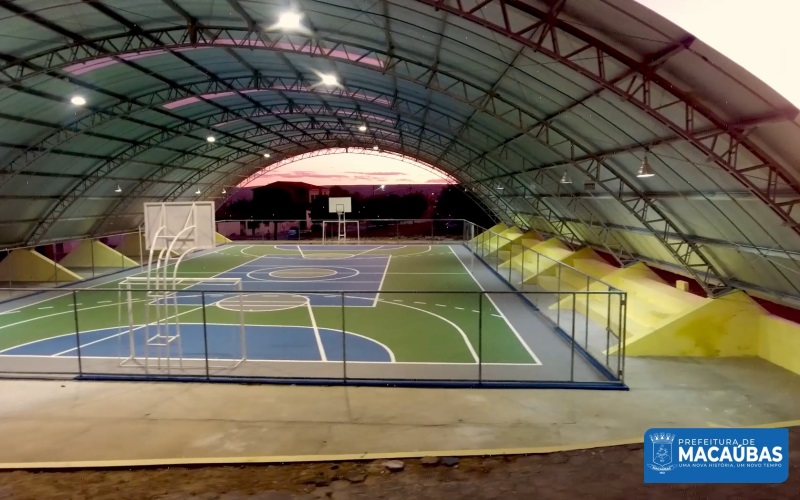 QUADRA POLIESPORTIVA DE LAGOA CLARA, MAIS UMA OBRA CONCLUÍDA PELA ATUAL GESTÃO