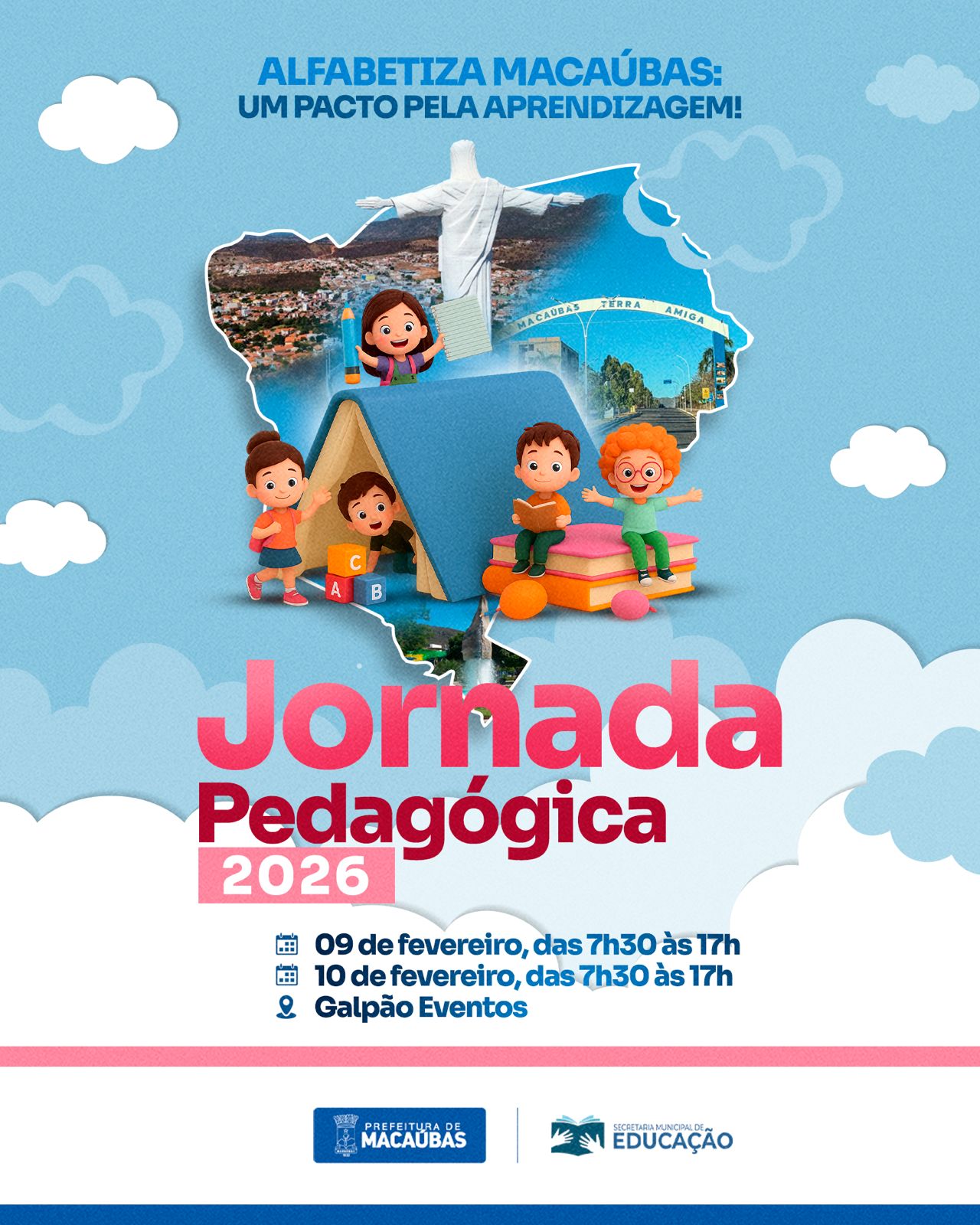 JORNADA PEDAGÓGICA 2026: PROFISSIONAIS DA EDUCAÇÃO SE REÚNEM EM MACAÚBAS NOS DIAS 09 E 10