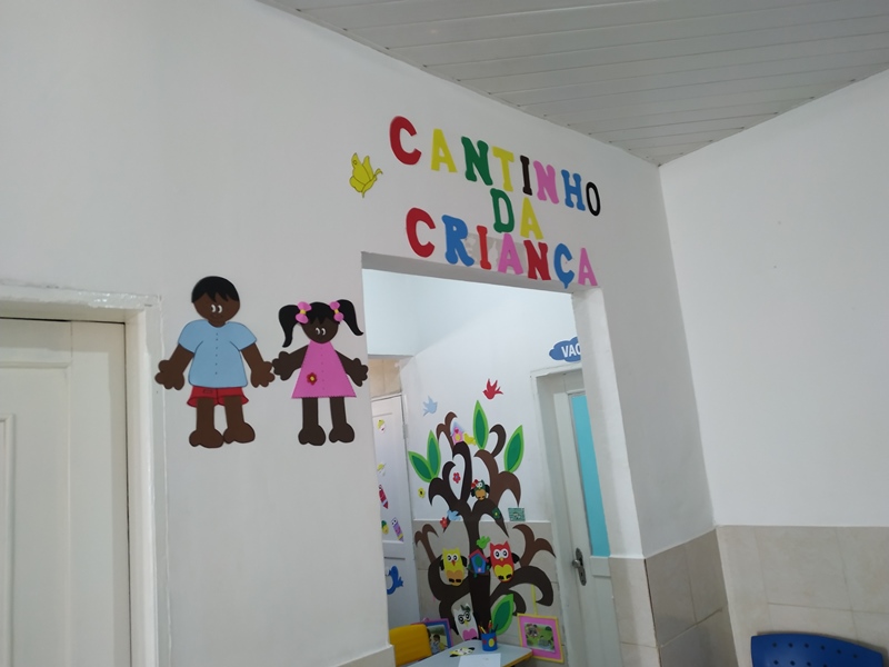 A UNIDADE BÁSICA DE SAÚDE, POSTO CENTRAL CONTA TAMBÉM COM O CANTINHO DA CRIANÇA