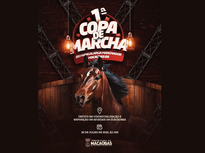 VEM AÍ A 1ª COPA DE MARCHA DE MANGALARGA MARCHADOR DE MACAÚBAS!